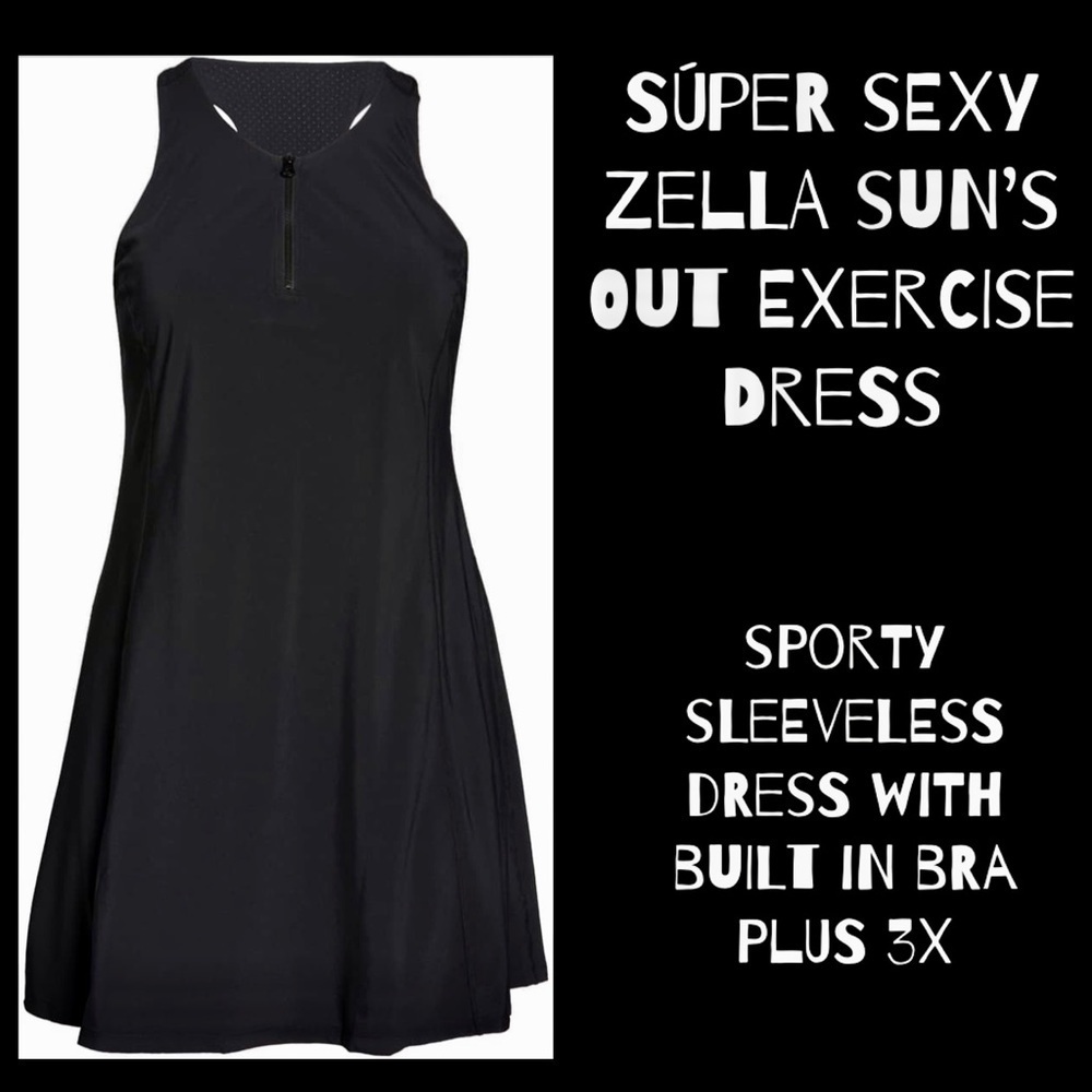 SUPER SEXY EXERCISE DRESS & BUILT-IN BRA SIZE 3X - Picture 4 of 11